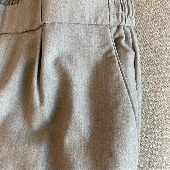 👖Suzy Shier Elastic Waist Cropped Ankle Pant in Grey 👖 - Picture 6 of 7